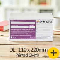 DL Printed CMYK Colours